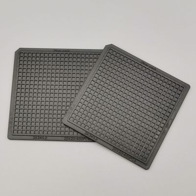 ROHS Black Stable Flatness PC 2- i 4-calowy Waffle Pack Chip Trays For Electronic Die